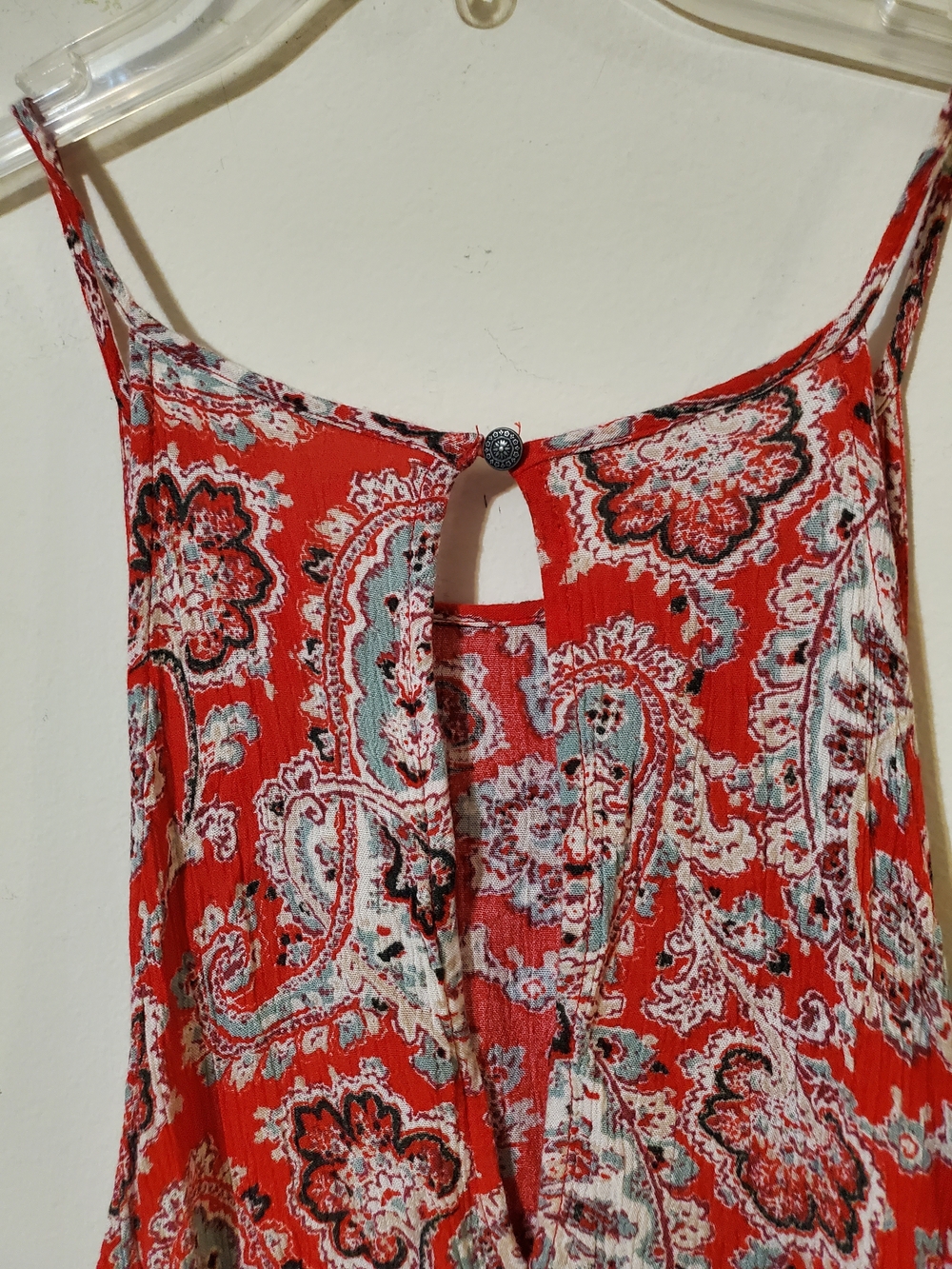 American Eagle Paisley Cottagecore Keyhole Flowy Dress XL - Picture 4 of 9